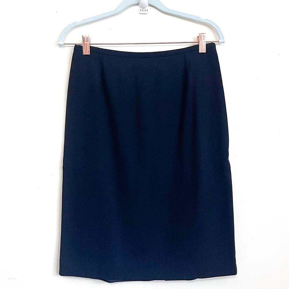 Armani Collezioni Womens Skirt Size 6 Black Minimalist Luxury Capsule Designer